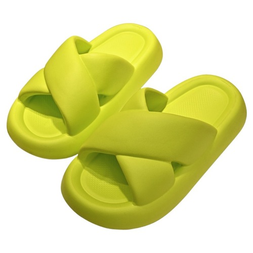  High-End Style Outerwear Lightweight Cross-Strap Spring and Summer Budget Slippers Anti-Slip Slippers Women's Outerwear One-Piece Slippers