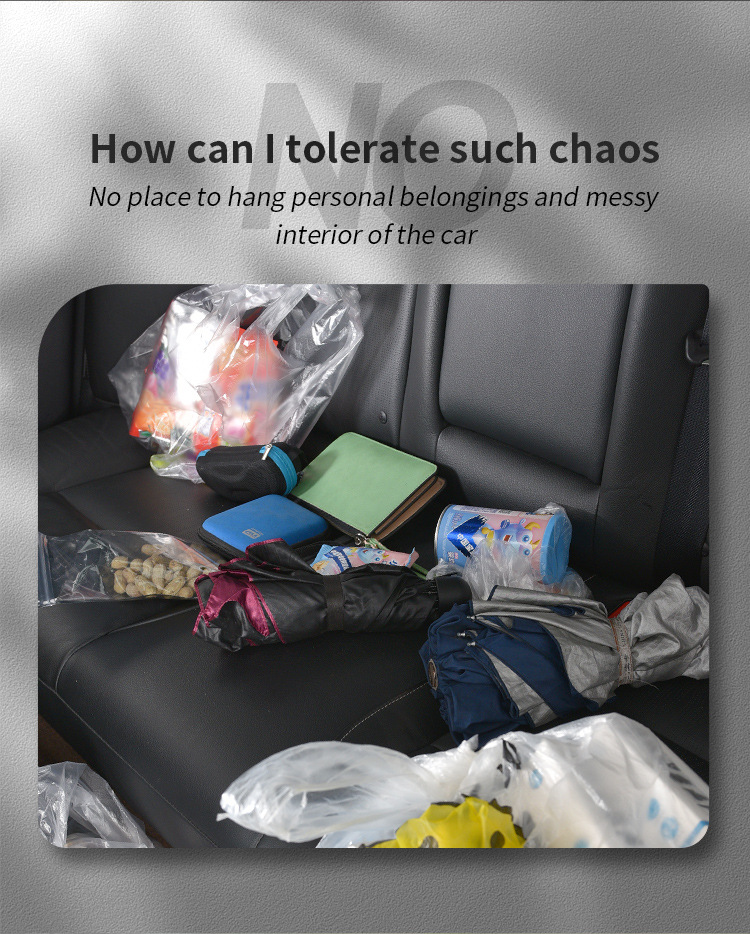 Cross-border car rear seat water cup holder car multifunctional hook car beverage holder car seat mobile phone holder