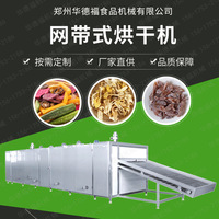 华德福 网带式干燥机 连续式烘干机设备 操作简便 水果蔬菜烘干机