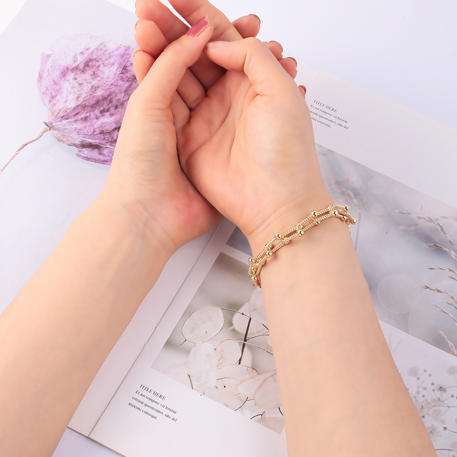 Fashion Solid Color Copper Bracelets 1 Piece