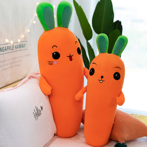 Wholesale New Carrot Pillow Plush Toy Sleeping Leg Leg Girls Super Cute Doll Doll Doll Doll Shipping