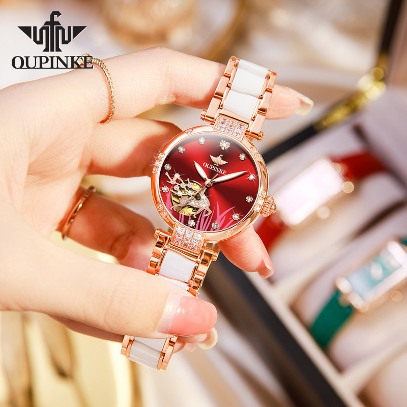 Swiss Official genuine goods Armani Watch Automatic Mechanical Watch Fashion European and American Luminous TikTok Explosions Women and Women