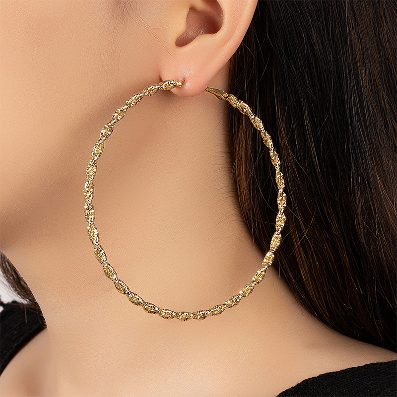Fashion Geometric Alloy Metal Earrings