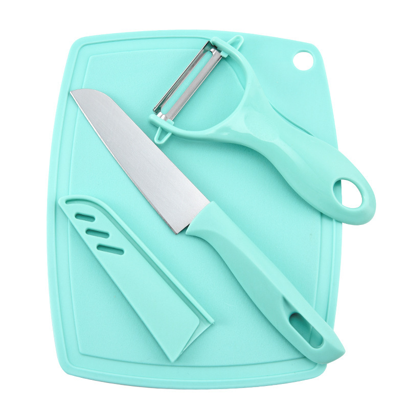 Cuchillo de frutas cocina doméstica mini cuchillo de peeling de fruta de cuatro piezas para engrosar el conjunto de herramientas domésticas de alimentos suplementarios dormitorio