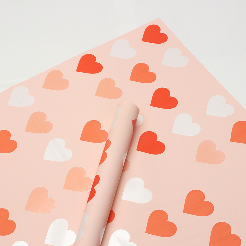 Huaxi Neon Love Papel de embalaje de flores Película perlada impermeable Paquete de regalo Papel de flores Papel Ouya Floristería Material de ramo image 8
