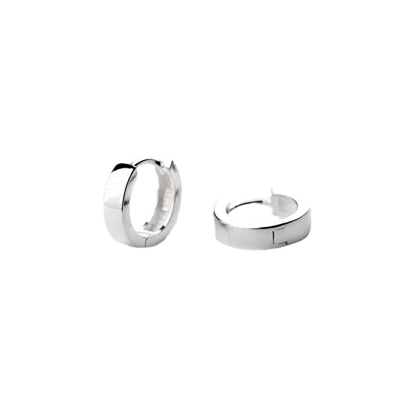 High-end glossy earrings handmade, Korean style, silver 925 sample