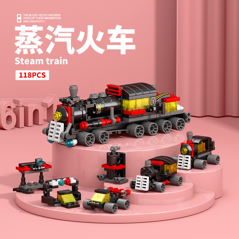 Lele Brothers 8970-71 Mecha Dinosaur Liuhe serie de adornos de juguetes de bloques de construcción para niños ensamblados image 18