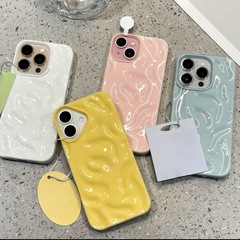 隕石柄使用 Apple 16promax 携帯電話ケース iphone15 無地 シンプル シリコンケース 14 プリーツケース