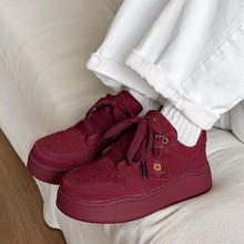 莆田来啦实体店专卖店品质厚底增高板鞋女ins多巴胺休闲面包鞋男