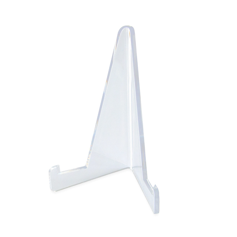 Soporte transparente móvil estrella titular de la Tarjeta de Calificación base caja de la tarjeta soporte de triángulo soporte vertical de ladrillo al por mayor image 3