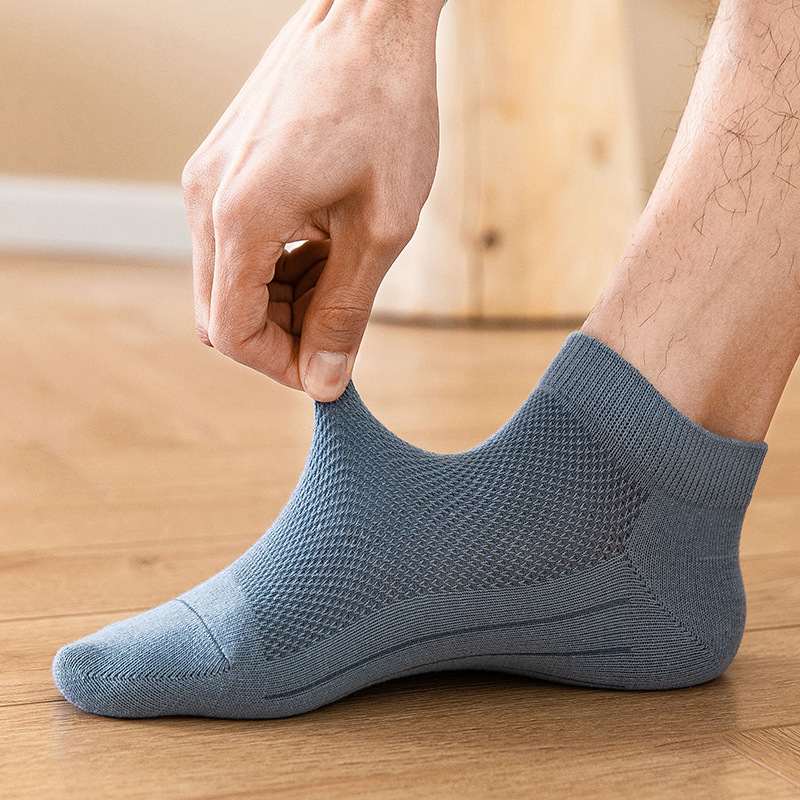 summer thin solid color universal casual socks low-cut