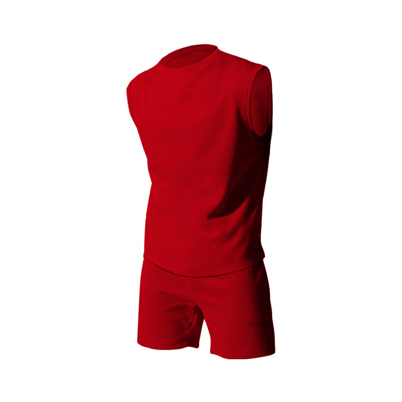 Men's Sleeveless Workout Set - Lightweight Athletic 2-piece Outfit_voghion.com