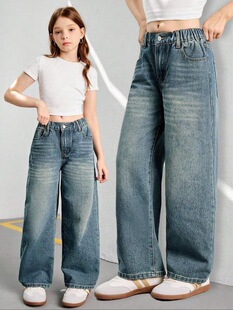 G 48613 Kids' Loose Fit Jeans ͯ�bţ��ѝ �W���羳���R�d