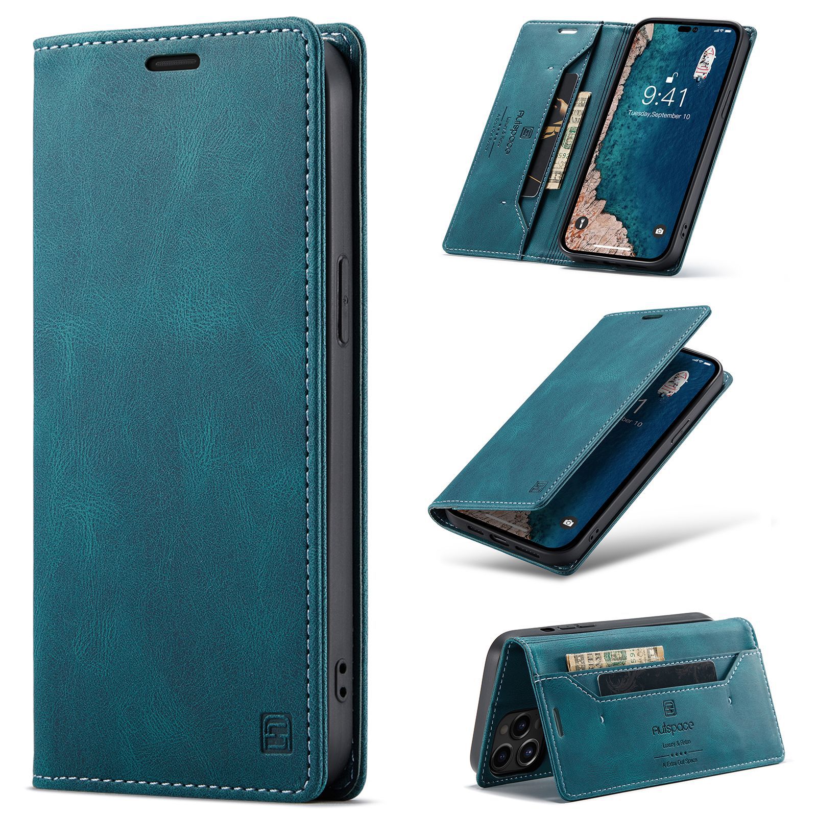 Fashion Solid Color Tpu Pu Leather     Phone Accessories display picture 4