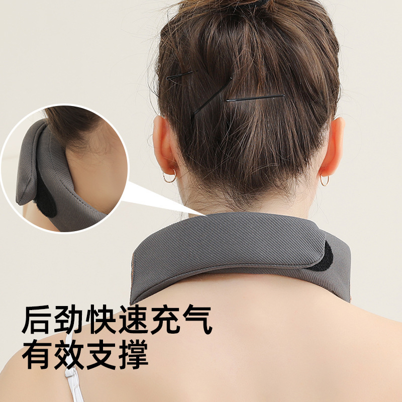 多機能頚椎マッサージャー首と肩のマッサージ枕 Bluetooth ワイヤレスエアバッグ空気圧リフティング首温湿布マッサージャー|undefined