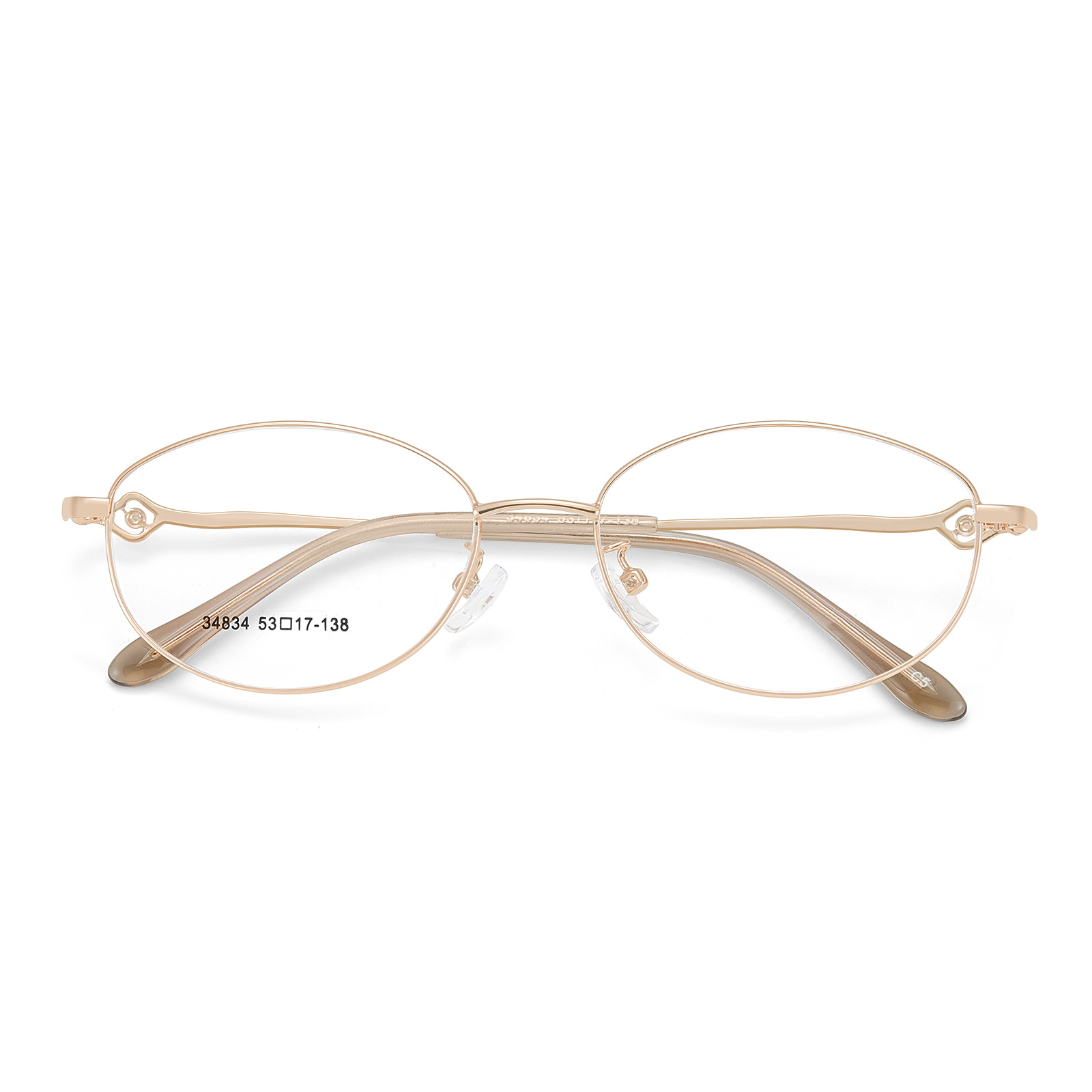 Montura de gafas para mujer de negocios al por mayor, elegante marco de espejo para madre de mediana edad para mujer, se puede equipar con montura de gafas de metal para presbicia de miopía