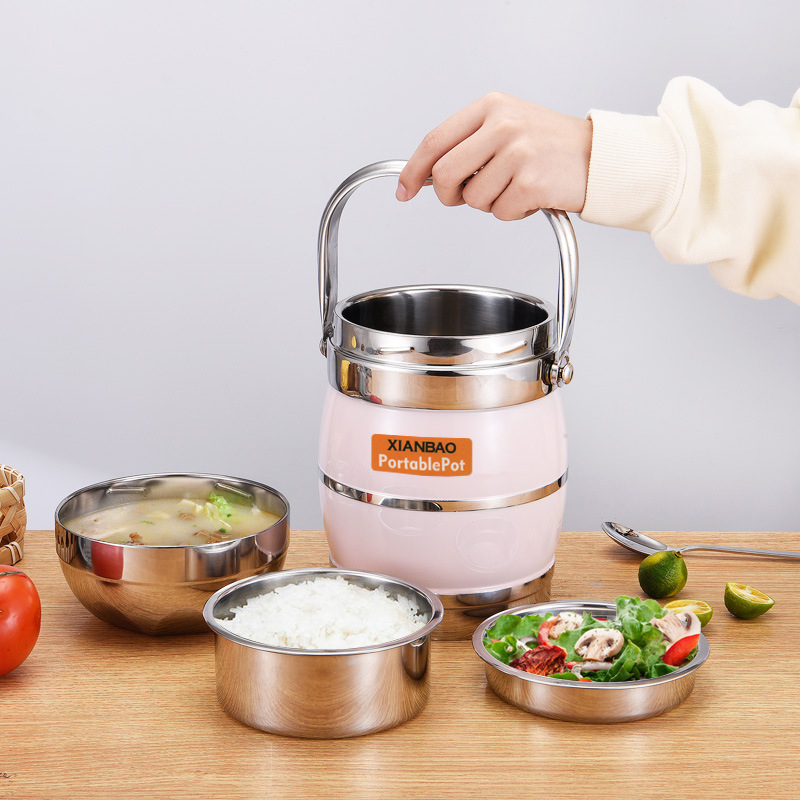 Fiambrera aislante de acero inoxidable