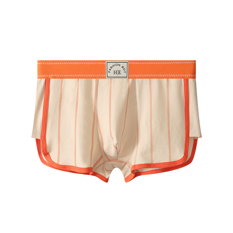 Pantalones íntimas de hombre algodón hombre pantalones cortos de ángulo plano Pantalones de cuatro ángulos Pantalones cortos de hombre procesamiento personalizado