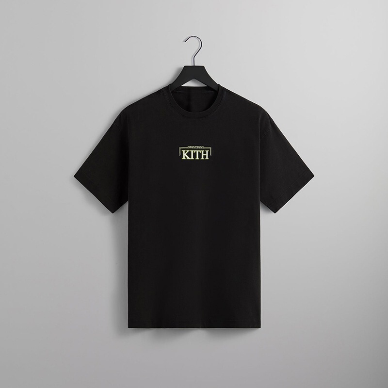 Kith Green Glow Vintage Tee Green Glowing Logo Print Retro T-Shirt