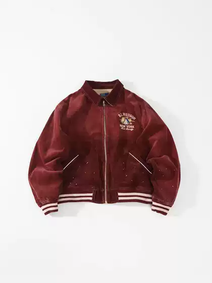 Cross-border supply RL Ralph Lauren corduroy textured jacket outerwear pastoral serene river valley scenery silhouette heavy craftsmanship