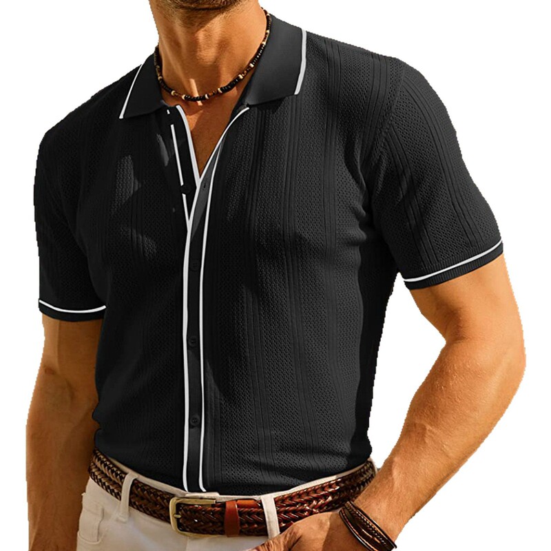 男性夏の氷爽糸ニットアマゾンクロスボーダー男性服ビジネスカジュアル半袖poloシャツsy0039|undefined
