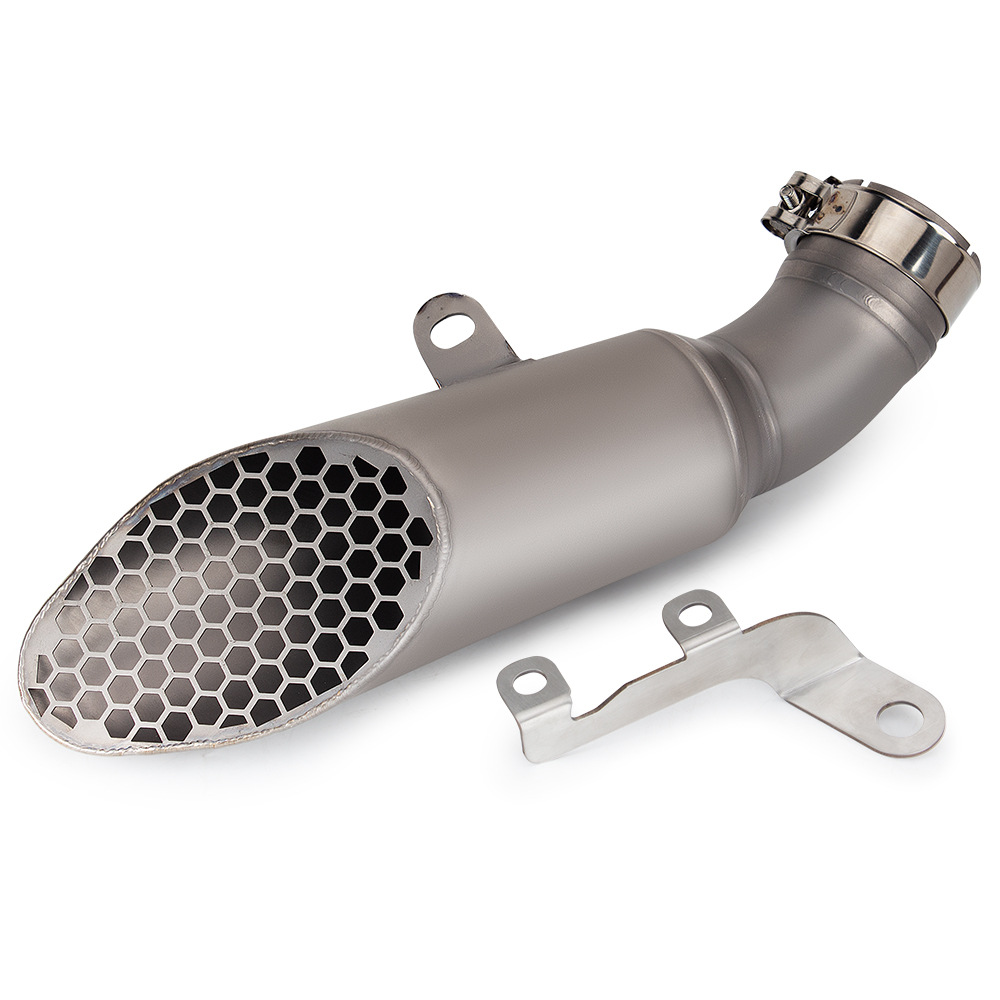 Motorcycle Exhaust Pipe Modification Rsv4 Titanium Alloy Integrated Mid-Tail Section Muffler 2015-2024