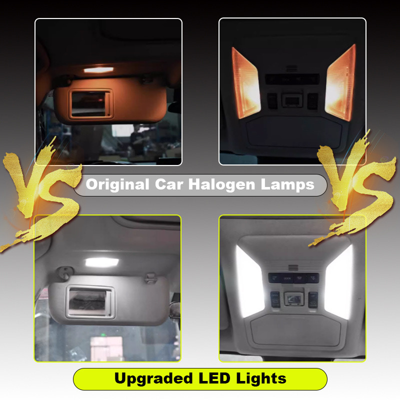 Suitable for 19-20 Toyota RAV4 RongFang LED flat reading light colorful roof light RF with remote control interior