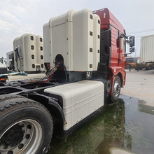 出口二手陕汽德龙CNG牵引车 10轮燃气卡车头 后八轮天然气拖拉机