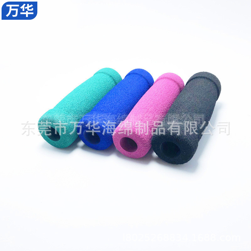 厂家直销健身器材手把套吸汗彩色NBR竹节多色橡塑EVA把套