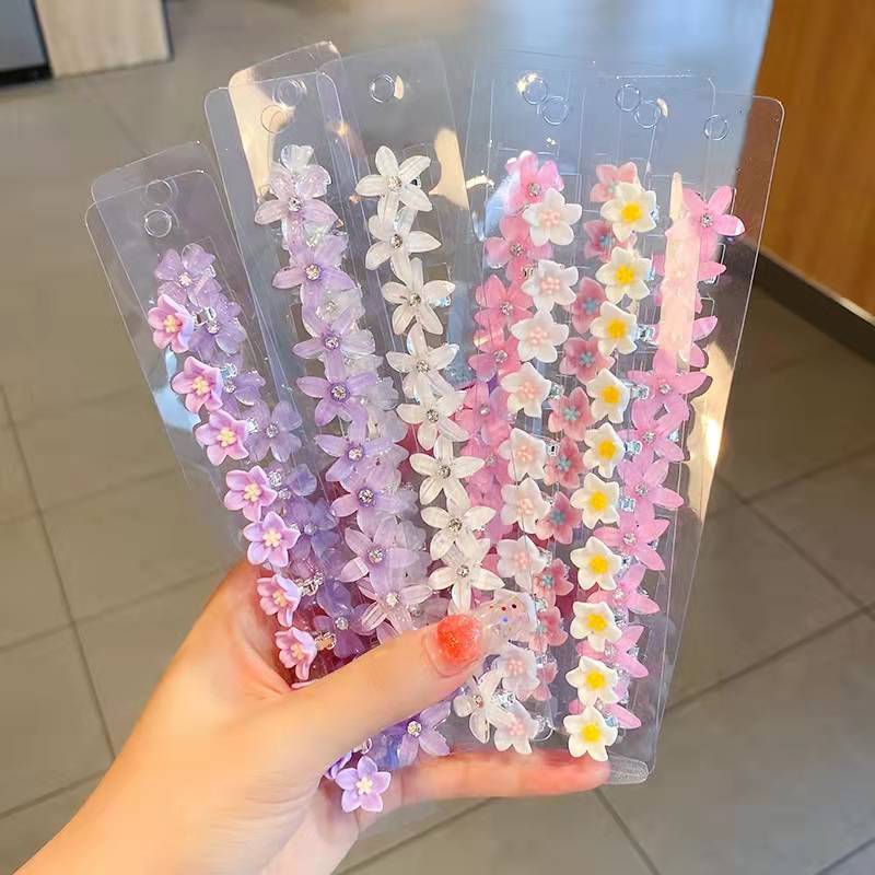 儿童彩色小豆扣发夹