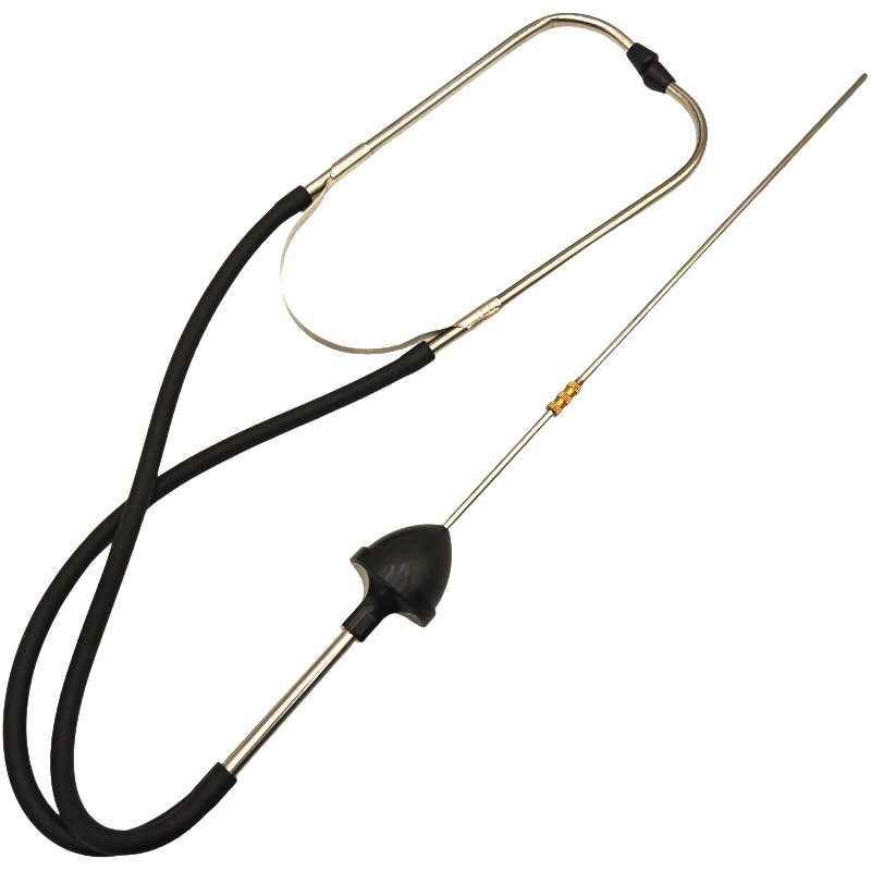 Cylinder noise stethoscope for detecting engine noise and abnormal cylinder sounds in car engines