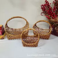 Праздник середины осени фрукты бамбуковая корзина подарочная корзина с ручной подарочной корзиной бамбуковая корзина Праздник середины осени подарочная упаковка