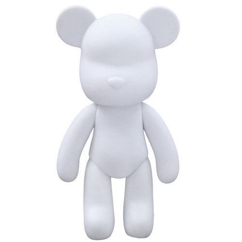 DIY Internet Celebrity Color Fluid Bear White Base Handmade Violent Bear Graffiti Coloring Painted Silicone Doll Street Stall Toy Wholesale