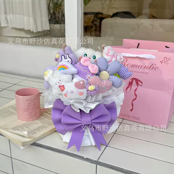 【●●✫✫】wo084-Ballet Style Bow Purple (Greeting Card for Bag)【●●✫✫】