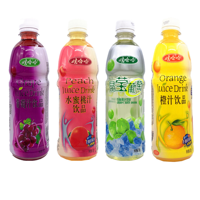 11月~1月娃哈哈500ml*15瓶橙葡萄汁晶莹葡萄水蜜桃饮品鲜果橙包邮