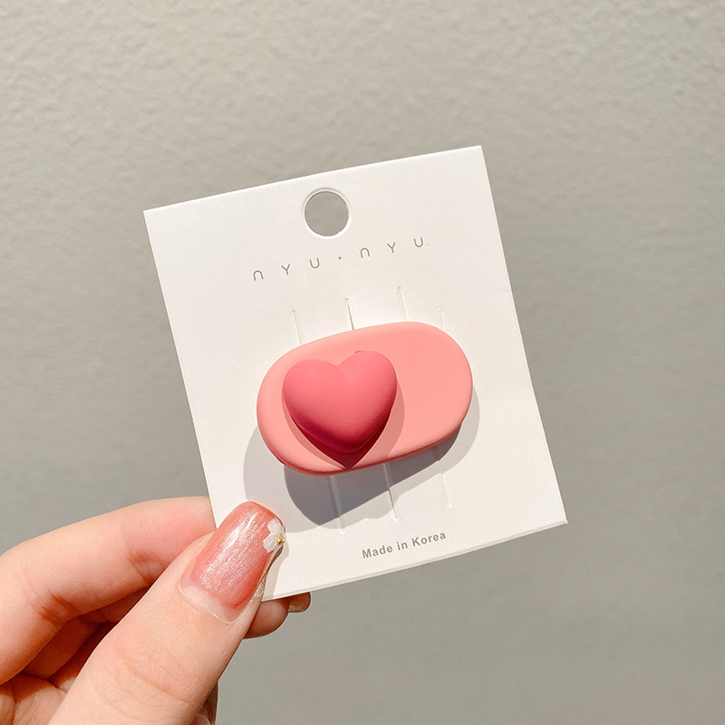 Horquilla de dopamina rosa para niña, bonito clip bb, accesorios para el cabello para niños, clip lateral y2k