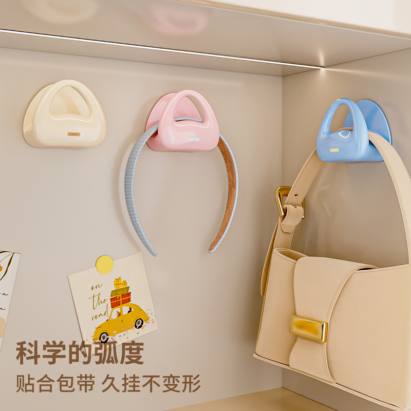 Bag Hook, Traceless Hook, Bag and Scarf Storage Rack, Strong Adhesive, Widened and Enlarged Hook Bag Hook, Traceless Hook, Bag and Scarf Storage Rack, Strong Adhesive, Widened and Enlarged Hook