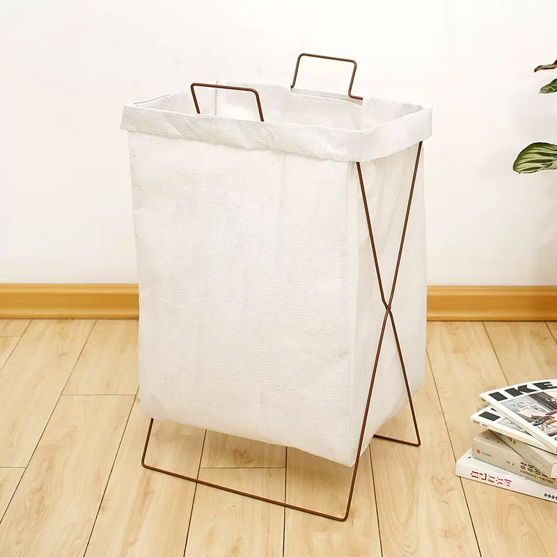 Cesta Plegable para Ropa Sucia, de Algodón y Lino, para Dormitorio