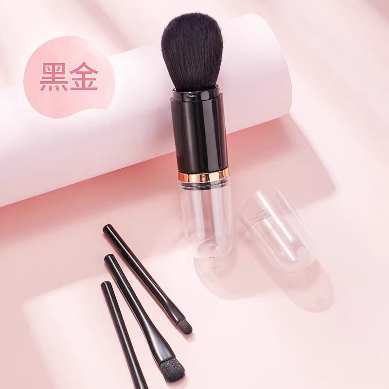 Ocho en uno cepillo de maquillaje retráctil conjunto de cepillo de blush cepillo de sombra de ojos cepillo concelador mini cepillo de maquillaje portátil herramientas de maquillaje