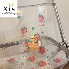 透明塑料袋冰粉涼粉外賣打包袋水果撈小吃甜品烘焙包裝袋背心袋子