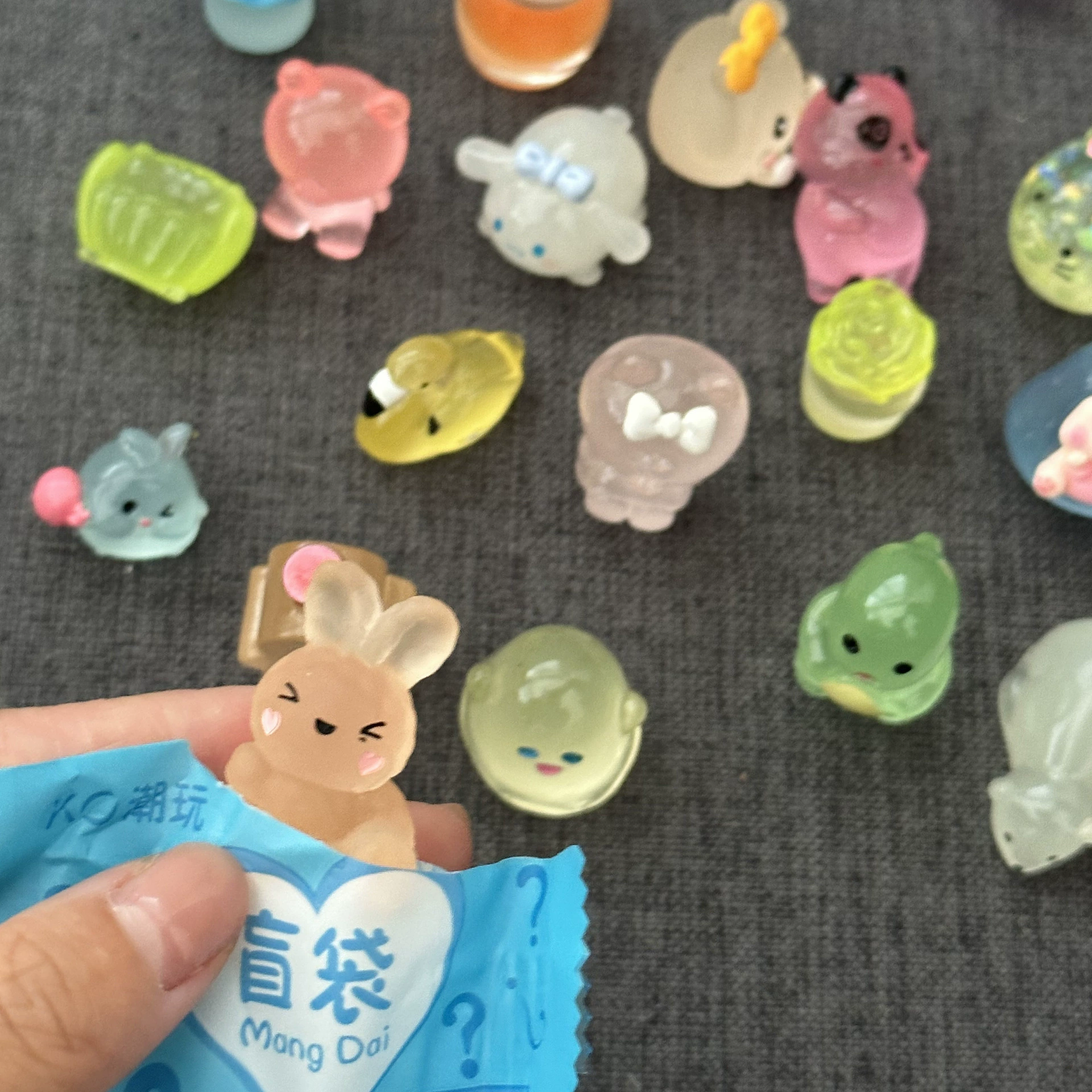 Three dimensional small night cartoon realistic toy