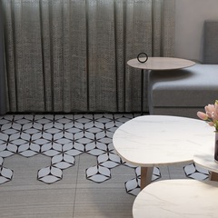 Wallpaper self-adhesive wholesale Rental house renovation tile floor stickers PVC floor stickers kitchen oil-proof stickers high temperature resistance