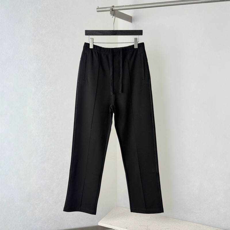 P brand high-quality nylon patchwork triangular logo straight-leg casual solid color sweatpants P brand high-quality nylon patchwork triangular logo straight-leg casual solid color sweatpants
