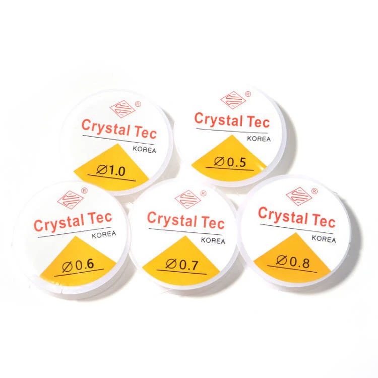 Transparent white DIY handmade crystal fish wire elastic cord accessory beads material TPU round elastic rope decoration component