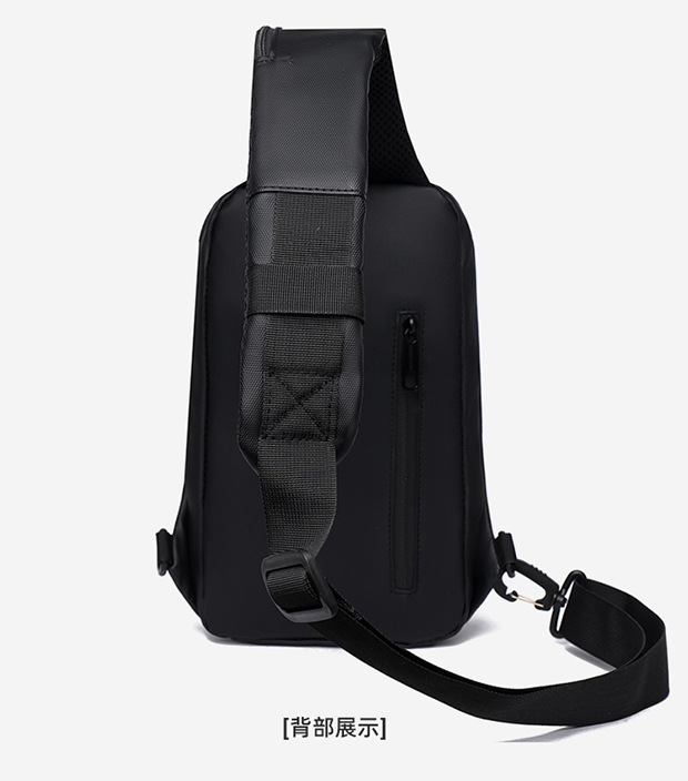 2024 Spring Sports chest backpacks, cross-border wholesale USB charging port bags, men's crossbody bags, fashionable single-shoulder bags undefined