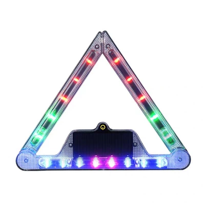 Strobe Light, Multi-Mode Solar, Other lights - triangular-white-folding-model-foldable