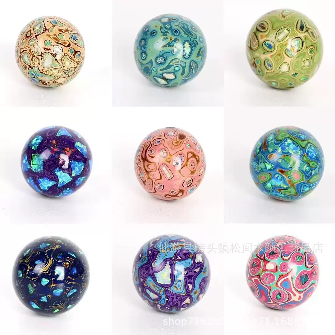 非遗大漆珠散珠批發15大漆镶嵌欧泊手串工艺品工厂直发可一件代发