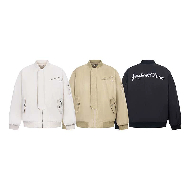 Retro jacket for leisure, with embroidery, oversize