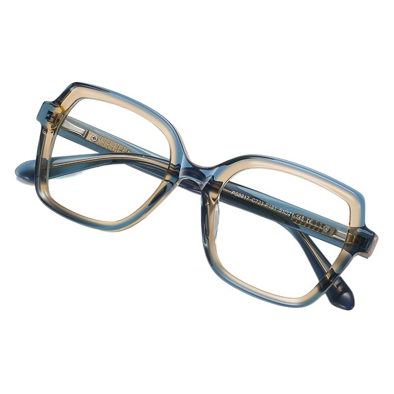 Nueva placa anti-azul gafas de luz PS8817 hombres y mujeres de la misma moda retro gafas lisas se pueden equipar con gafas de miopía