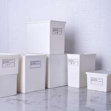 防尘收纳盒抽屉式分隔储物盒面膜化妆棉生活用品杂物整理日式带盖